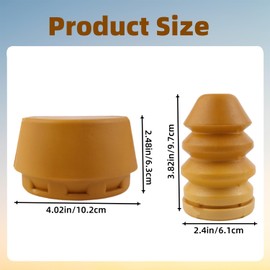 Lssapr 52088684AB - Kit de parachoques delantero y trasero, suspensión superior inferior para parachoques de suspensión de parachoques de repuesto para Jeep Liberty KJ 2002-2007, 52088705AB