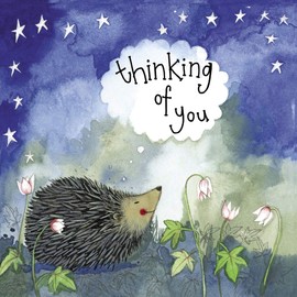 ALEX CLARK Hedgehog Thinking of You Card