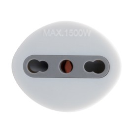 Inconnu Socket Adaptor M France/F Italy, White
