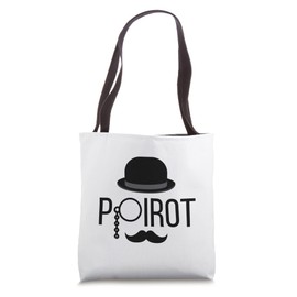 POIROT HAT MUSTACHE MONOCLE Tote Bag