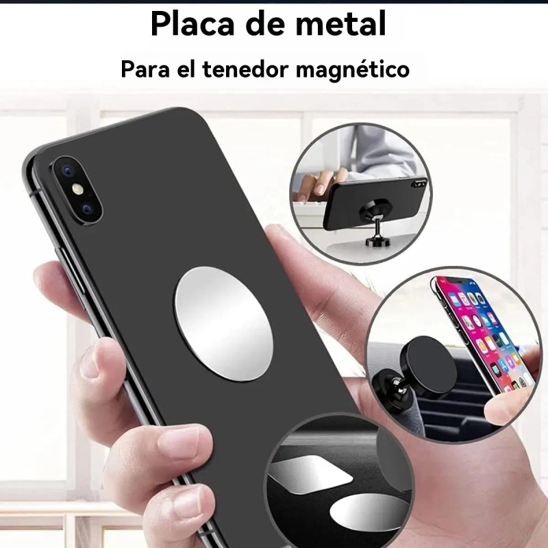 50 Placas Metálicas Para Soporte De Teléfono De Coche65x45mm