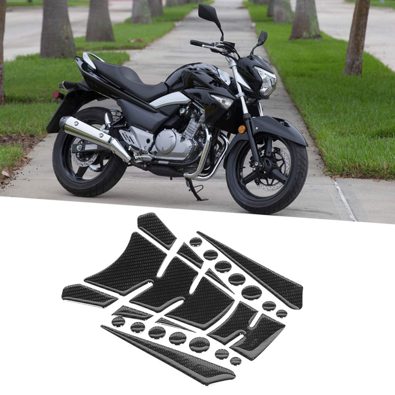 5D Real Carbon Fiber Motorcycle Decal Tank Protector, Tank Pad