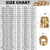 M5 x 10mm L x 7mm OD Threaded Inserts, 30
