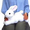 Knee Rabbit Plush, White, S P-3782