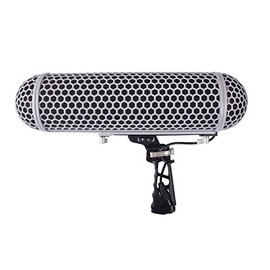 Micolive Microphone Windshield Blimp Windscreen Style Protect Cage and Rycote Shock Mount Suspension System Compatible with Rode NTG1 NTG2 NTG3 NTG4 AT875R Line MKE 600 Series Shotgun Microphones etc