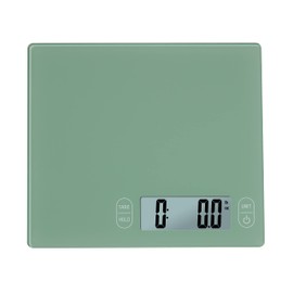 Eat Smart Eat Smart 11lb Food Kitchen Glass Scale, Green