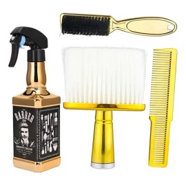 Juego De Herramientas De Peinado Para Corte De Pelo Dorado D