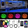 Vbakor RV Awning Lights Kit, 20FT RGB Dimmable Waterproof 12V