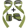 Breaking Limits Lifting Straps & Wrist Wraps for Strength Training,