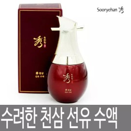 Sulyeonhan 수려한 천삼 선유 수액 130ml / 에센셜 젤 타입 스킨 토너 / 미백 주름개선 기능성 / 한방화장품 Elegant Cheonssam Sunyu Essence 130ml / Essential Gel-Type Skin Toner / Whitening Anti-Wrinkle Functional / Oriental Cosmetic