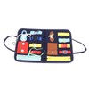 Kids Dress Learning Board Zipper Lace Up Buckles Release Felt