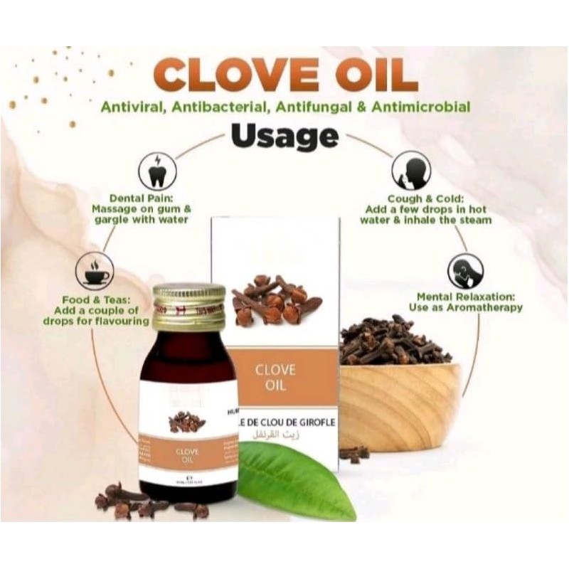 100% Natural Pure Clove Oil, Cold Pressed Suitable for Aromatherapy,