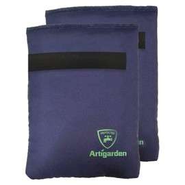 Artigarden Outdoor Faucet Covers for Cold Winter, Outside Insulated Water Hose Bib Sock Protector, Blue (2 Pack)