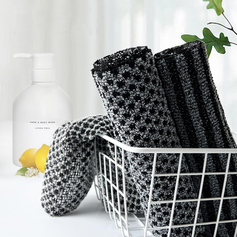 Exfoliating Washcloth for Body Scrubber 2 Pack, Men Women Japenese