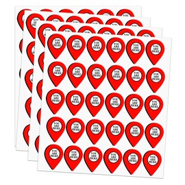 You are Here Map Pointer Stickers 0.5 x 0.7 Inch Each – Perfect for Maps, Projects & More,120 Pcs