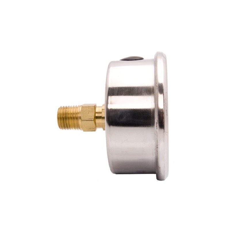 2-1/2" Liquid Filled Pressure Gauges - Stainless Steel Case, Brass,