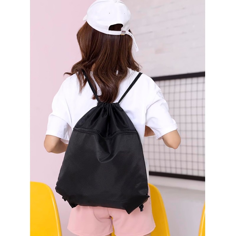 Audiofan Knapsack, Gym Sack, Drawstring Bag, Large Capacity, Waterproof, Lightweight,