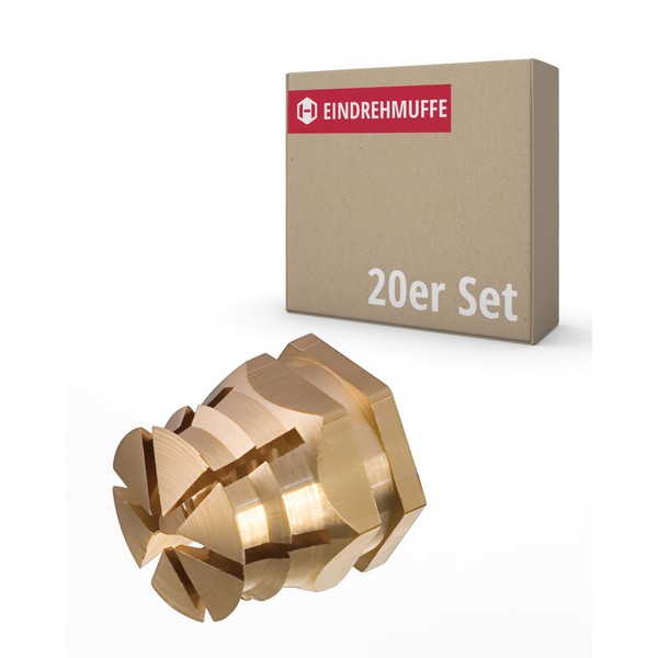 Gedotec Screw-in nut M4 with internal thread, pack of 20,