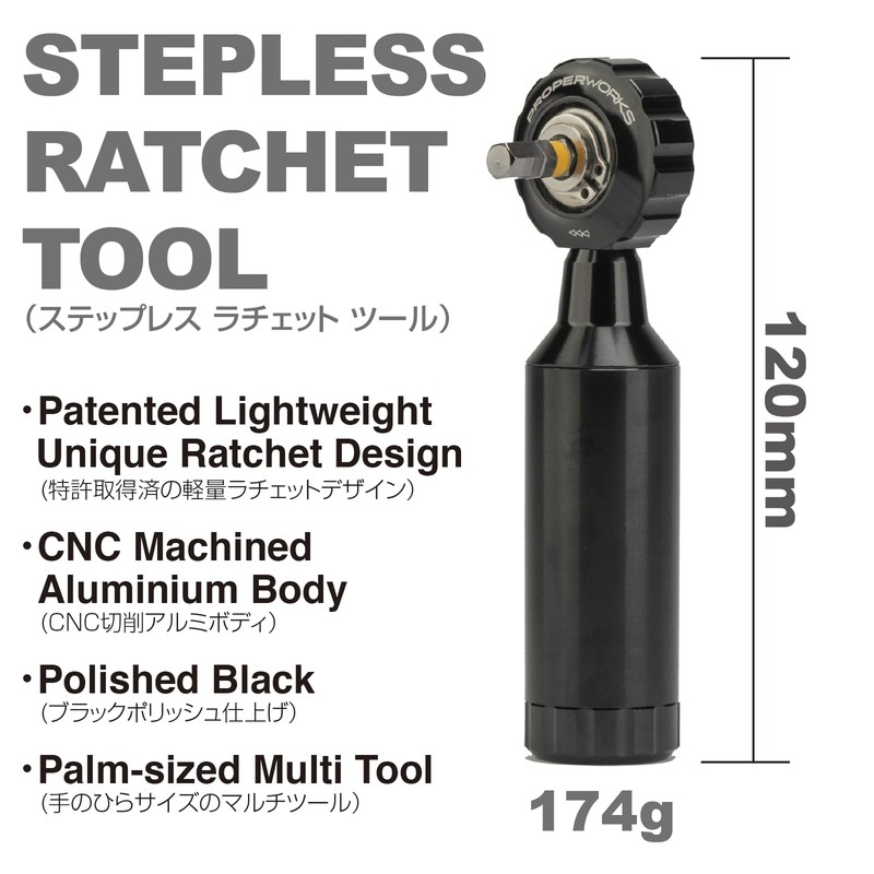 PROPER WORKS 12-in-1 Ratchet, Multi-Tool, Bicycle, Bike Tool, DIY, Furniture