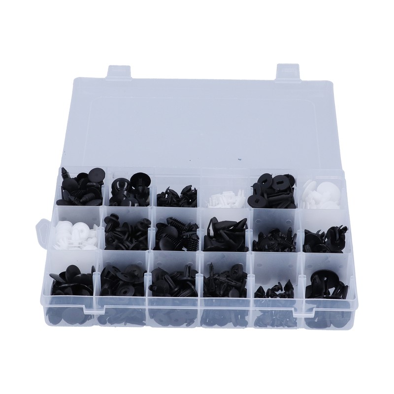 415pcs Car Retainer Clips Auto Plastic Fasteners 18 Kinds Push