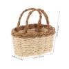 Toyvian Mini Storage Basket Dollhouse Kitchen Basket Dollhouse Fruit Basket
