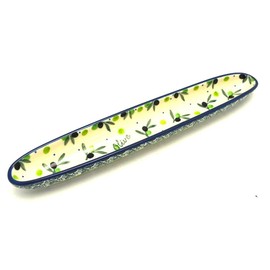 Polish Pottery Olive Boat - Olive Branch