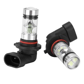 Gorgeri 2Pcs 9005 H10 9145 Bombillas LED para faros delanteros 8000K 100W Lámpara de luz antiniebla Azul hielo