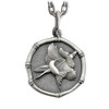 NAUTORA Hummingbird and Hibiscus Necklace Pendant Crafted in Sterling Silver