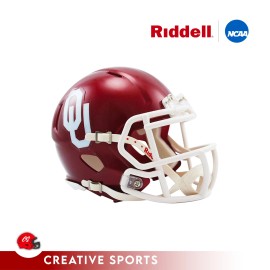 creative sports Oklahoma Sooners Riddell Speed Mini Football Helmet
