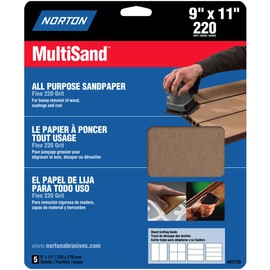 Norton Co. 47710 Norton 76607 General Purpose MultiSand Sheet, 11 in X 9 in, 220 Grit, quot