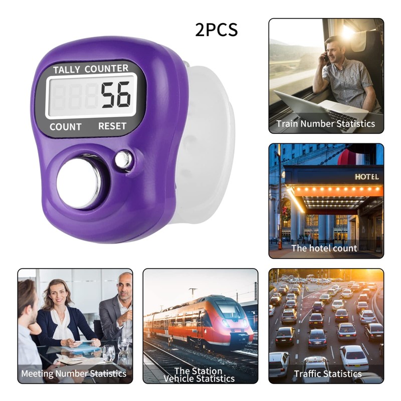 Hand Held Finger Counter, 5 Digit LCD Row Tally Counter