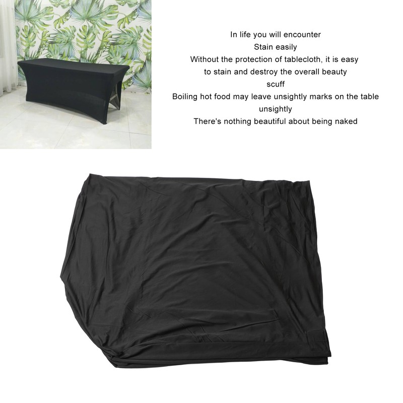 Stretch Rectangular Table Cover Waterproof Tight Fitted Easy To Clean