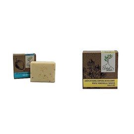 Árbol Verde Jabón Artesanal Corporal Hidratante, Coco Avena y Almendra, 100 gr + Jabón en Barra Corporal Revitalizante
