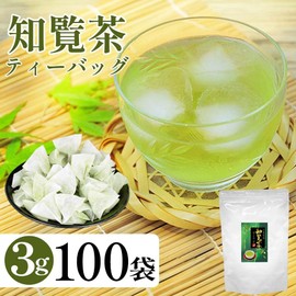 Furuichi Seicha Chiran-cha Tea Bag, Cold Brew, 0.1 oz (3 g) x 100 Bags, Green Tea, Kagoshima Prefecture Ichiban Tea, Large Bag