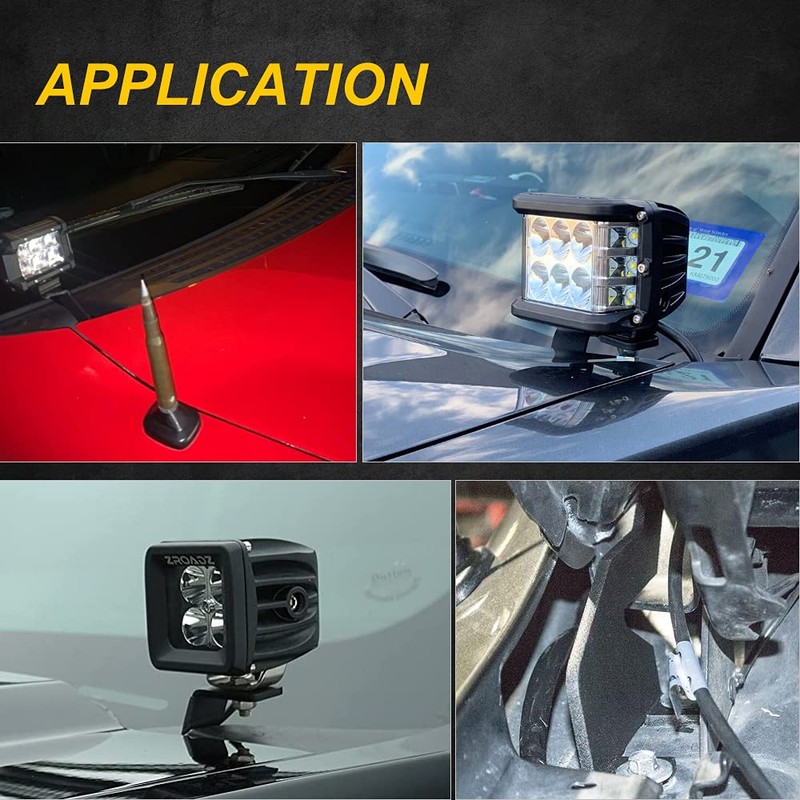 NORTHYUN F150 Hood Ditch Light Mount Raptor Engine Hood Hinge
