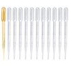 Pack of 200 Pipettes, 3 ml Reusable Pipettes, Transparent Measuring