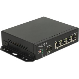 DeLOCK Switch Gigabit 4 Port RJ45 + 1 SFP