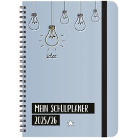 Schülerkalender Light on 2025/2026: mit 12-monat.-Kalendarium von August 2025 bis Juli 2026. Pro Woche 2 Seiten mit viel Platz für Notizen. Format 14,8 x 21 cm