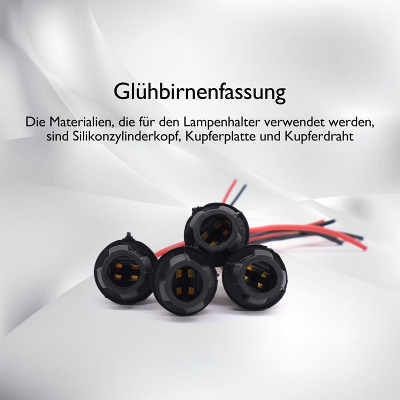 HISports 4pcs T10 194 921 Rubber Lamp Holder Rubber Socket