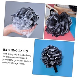 Beavorty 5pcs Exfoliating Bath Hanging Design Dense Mesh for Rich Bubbling Comfortable Shower for Daily Use Cleaning