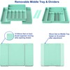 Simple Houseware Expandable Kitchen Drawer Flatware Organizer, Turquoise