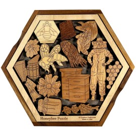 Honey Bee Wood Puzzle - Help the Hive Thrive