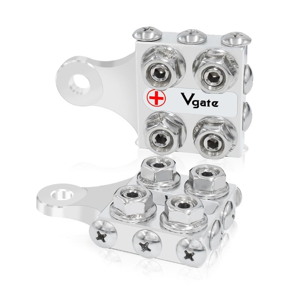 Vgate Battery Terminal Connector，12-Way Post Terminal Ends Distribution Block Bus