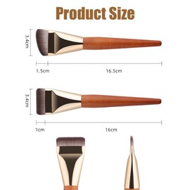 2 x Foundation Brushes, Make Up Brush, Ultra Thin Foundation Brush, Powder Brush for Liquid Fondation Women, Beauty Gifts for Women and Girls
