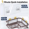 YASONIC Shower Caddy Corner, 3-Pack Adhesive Rustproof Stainless Steel Shower