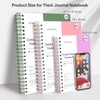 EMSHOI B5 Spiral Notebook Bullet Dotted Journal, 300 Pages/150 Sheets,