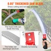 VEVOR Manual Pole Saw,4.6-9.8 ft Extendable Tree Pruner, Sharp Steel