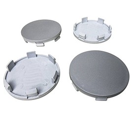 MYBA-S Hub Caps, Wheel Cover - 63 mm x ~58.5 mm x 7.5 mm, Grey - Universal ABS Plastic - 4 Pcs