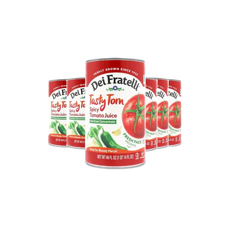 Dei Fratelli Tasty Tom Spicy Tomato Juice, Not from Concentrate,