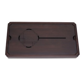 Chinese Water Storage Drainage Tea Tray Bamboo Simple Decorative Robust Household Tea Serving Tray Small Size